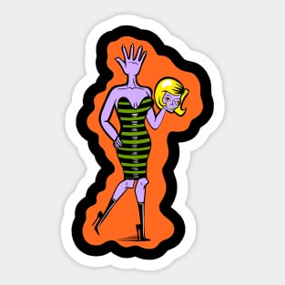 I'm a Garbage Girl, in a Garbage world. Sticker